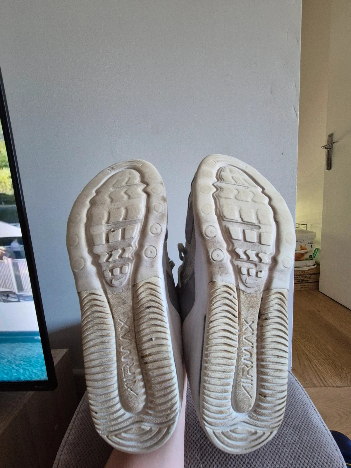 Baskets nike air max bolt grises et blanches 48,5 – photo 9